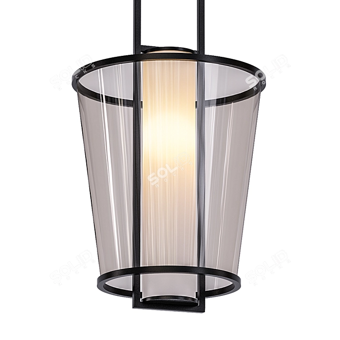 Elegant Lucerne Hanging Light 3D model image 1