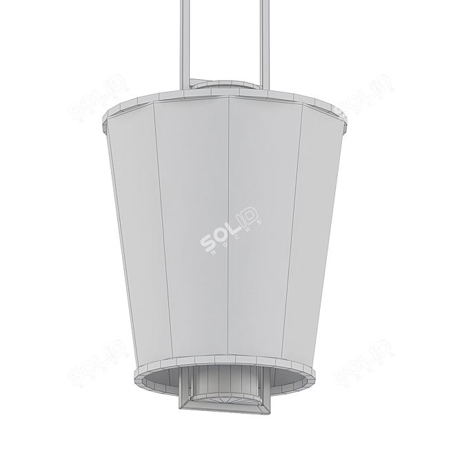 Elegant Lucerne Hanging Light 3D model image 2