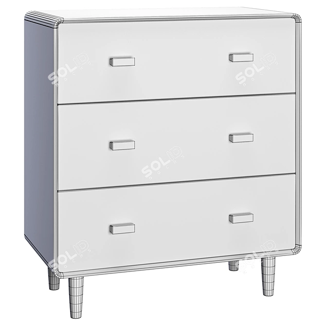 Modern Jimi Dresser: Stylish Storage Solution 3D model image 3