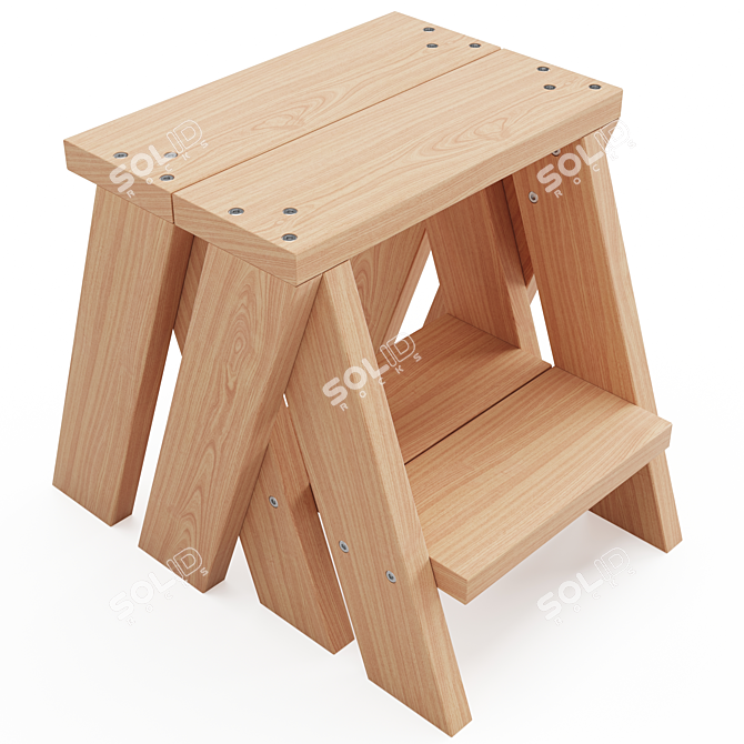 AA Step Stool: Compact & Versatile 3D model image 2