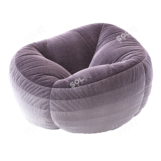 Comfy Bean Bag Chair 3D model image 3