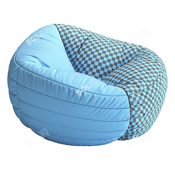 Comfy Bean Bag Chair 3D model image 6