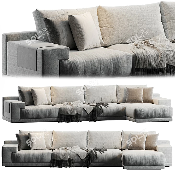 Piet Boon DERK Sofa: Modern Luxury in 460 cm 3D model image 1