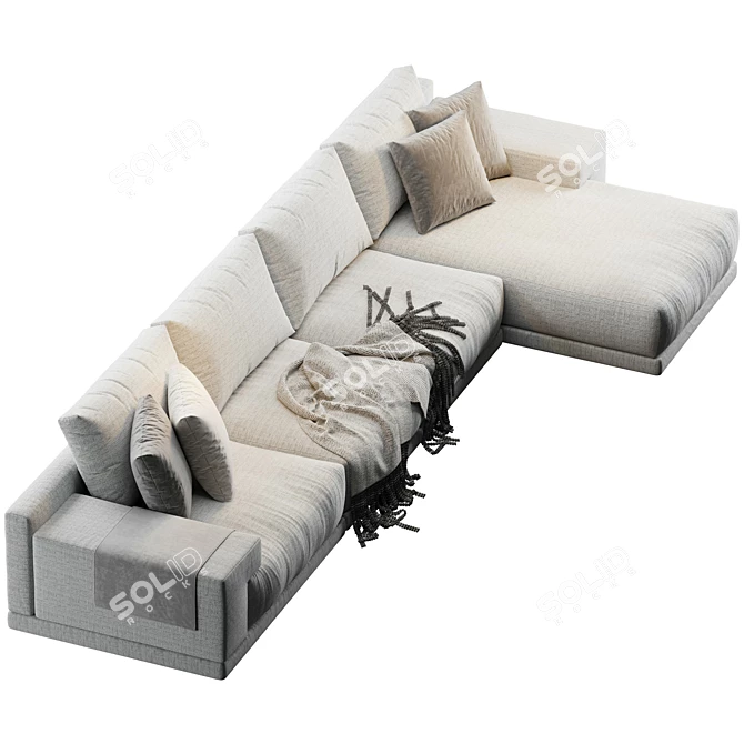 Piet Boon DERK Sofa: Modern Luxury in 460 cm 3D model image 3