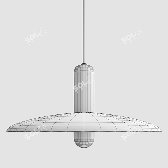 Elegant Lu Pendant Light 3D model image 3