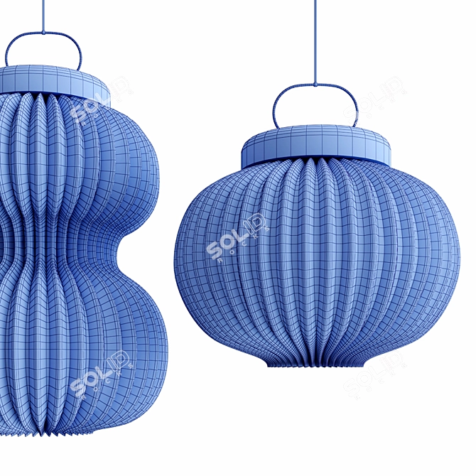 Minimalistic LED Pendant Light 3D model image 3