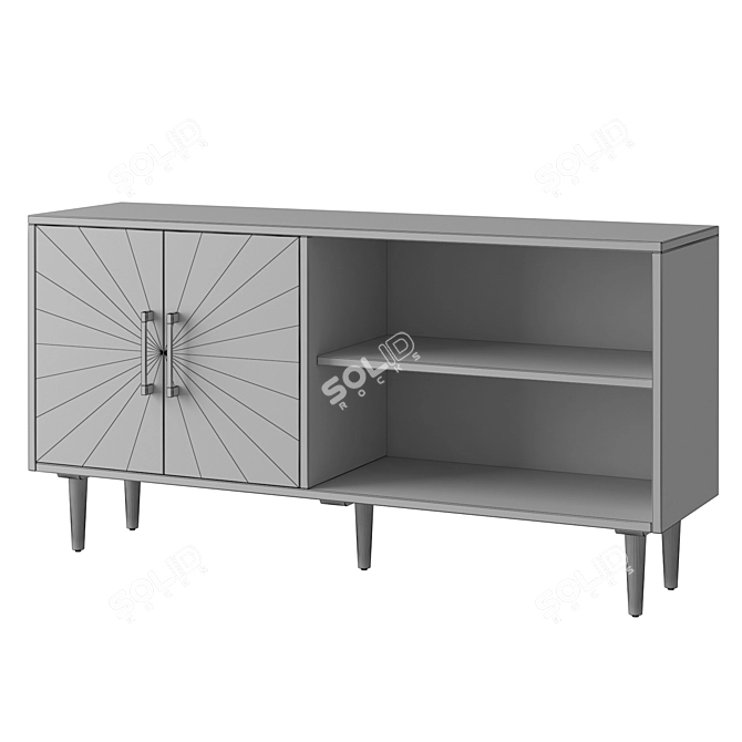 Modern A4000274 Shayland Chest: Spacious & Stylish 3D model image 2