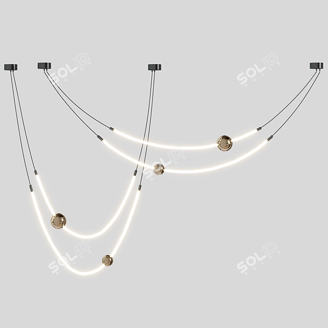 Illumiline LED Chandelier 3D model image 1