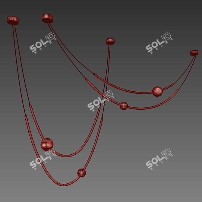 Illumiline LED Chandelier 3D model image 2