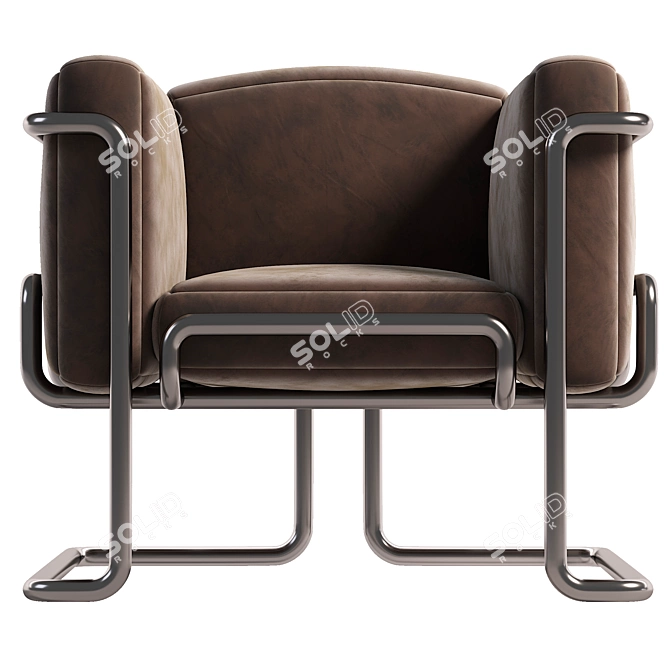 Modern Armchair: 3Ds Max 2014, Corona 2, Lowpoly 3D model image 2