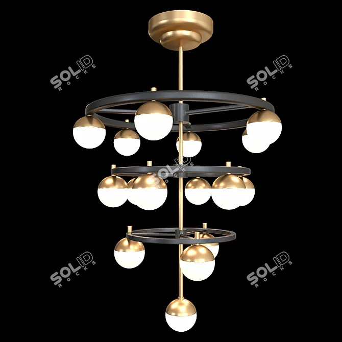 Elegant Crystal Chandelier - ACE 14243 3D model image 1