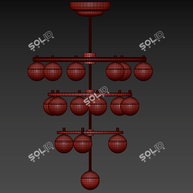 Elegant Crystal Chandelier - ACE 14243 3D model image 3