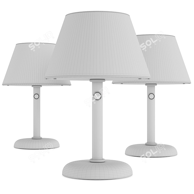 Elegant Desk Lamp, Promemoria 3D model image 2