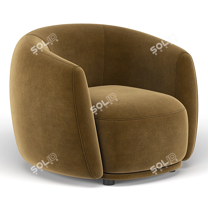 Pacific 2013 Armchair  Modern Elegance for Your Home 3D model image 4