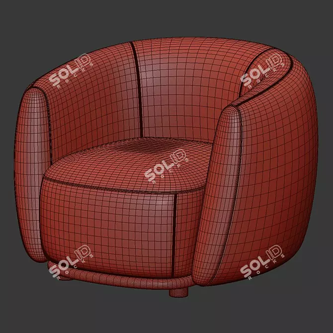 Pacific 2013 Armchair  Modern Elegance for Your Home 3D model image 5
