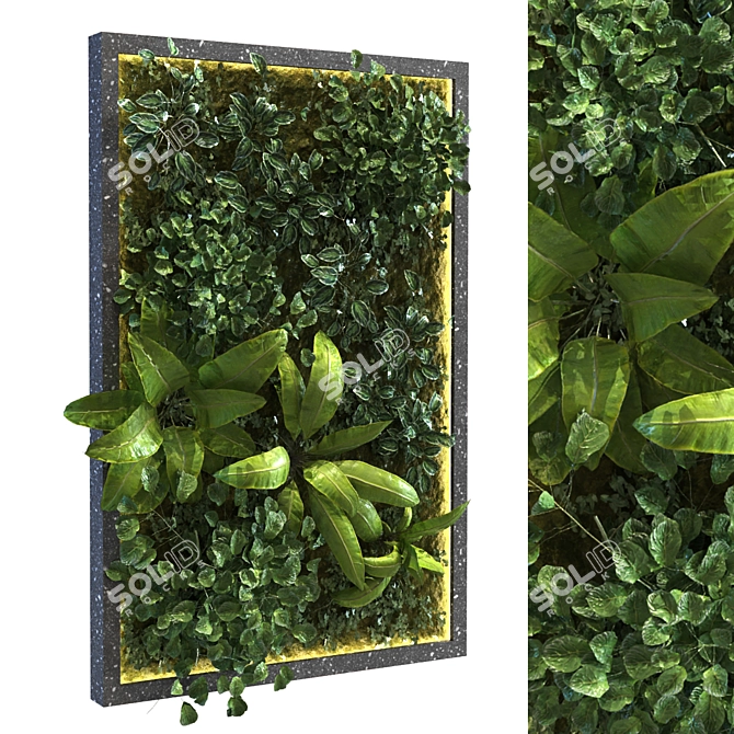 Green Haven Vertical Garden Set 3D model image 2