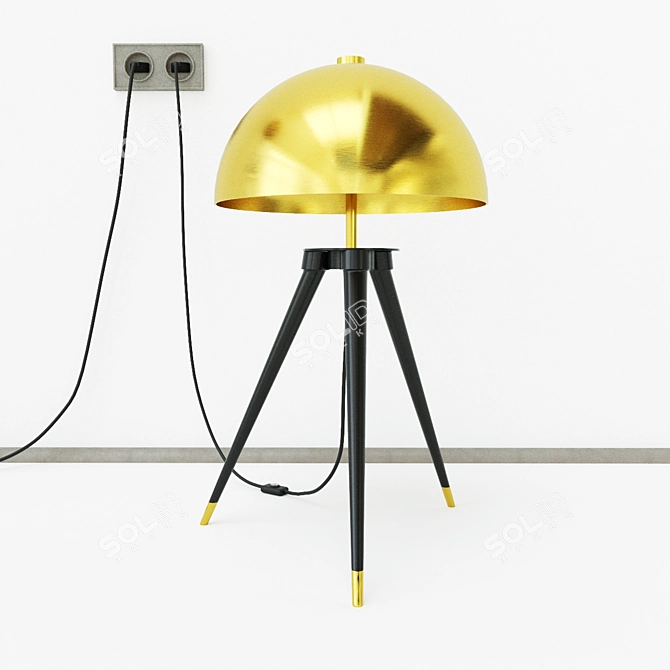 Sleek Coyote Floor Lamp 3D model image 8