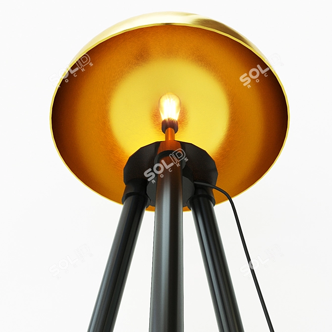 Sleek Coyote Floor Lamp 3D model image 12