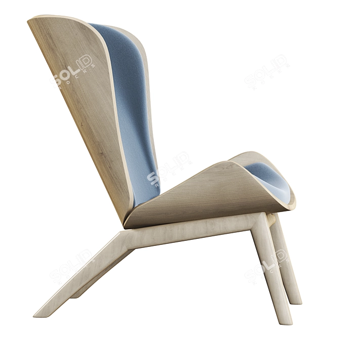 Comfortable & Stylish: THE READER Armchair 3D model image 3