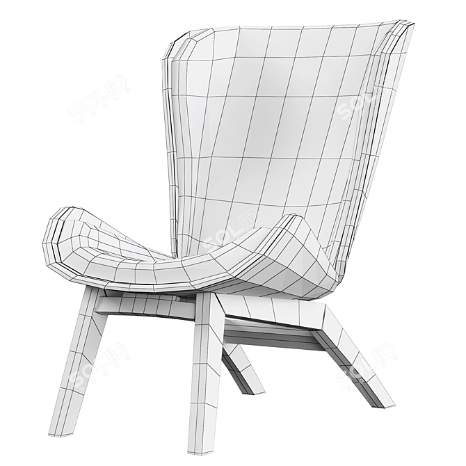 Comfortable & Stylish: THE READER Armchair 3D model image 7