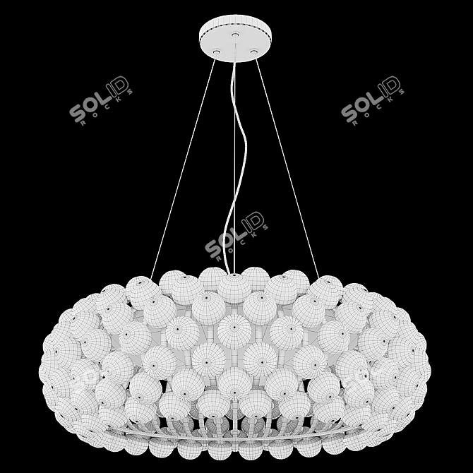 Caboche Chandelier: Elegant Illumination 3D model image 2