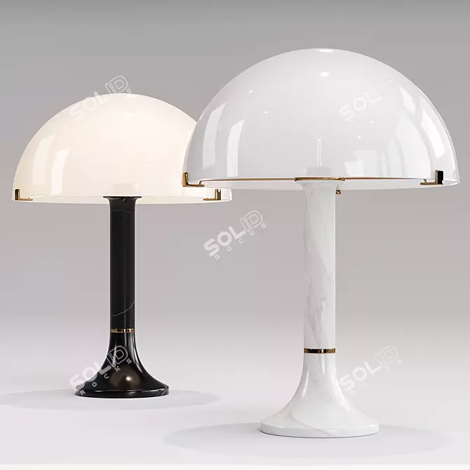 Elegant Bloomsbury Table Lamp 3D model image 8