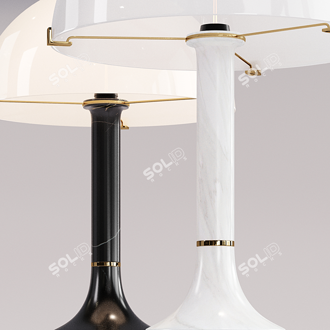 Elegant Bloomsbury Table Lamp 3D model image 11