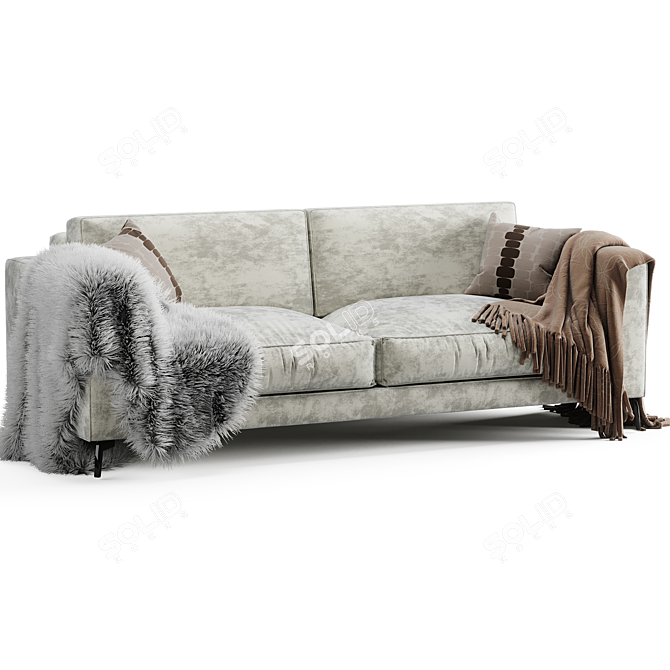 Elegant Orlando Sofa: Modern, Comfortable & Stylish 3D model image 2