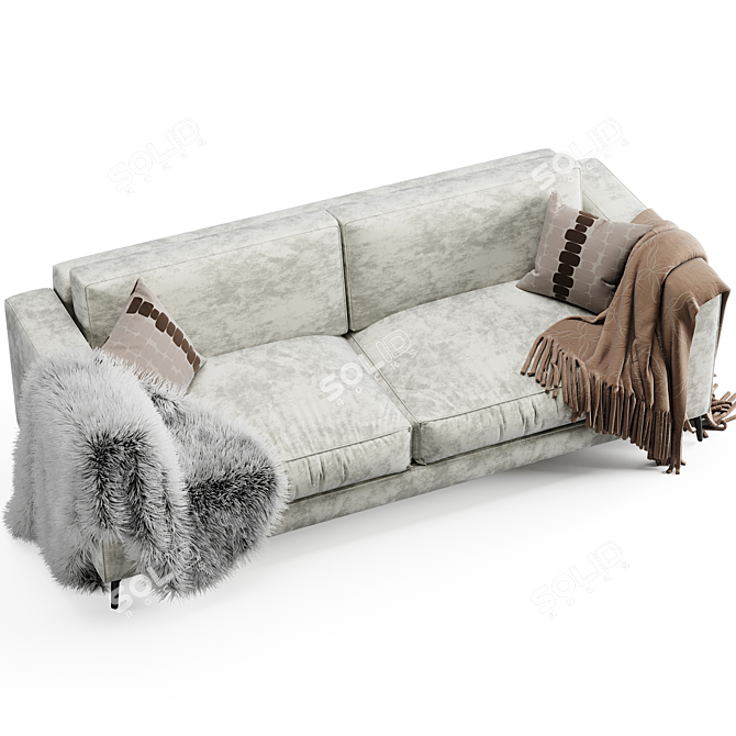 Elegant Orlando Sofa: Modern, Comfortable & Stylish 3D model image 5