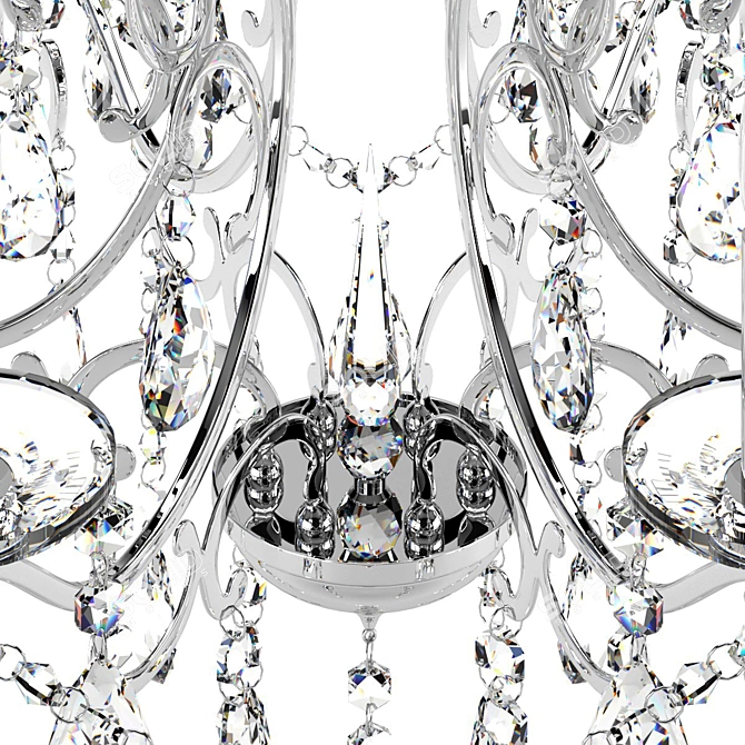 Suzanne Crystal Chandelier: Elegant Lighting by CHIARO 3D model image 5