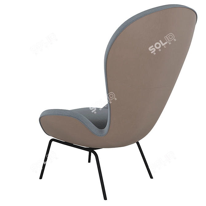 Modern Rolf Benz Chairs: Elegant & Comfortable 3D model image 4