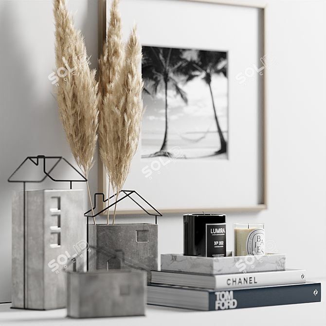 Modern Decor Set: 3ds Max 2016, OBJ, FBX, Textures, Corona Renderer 5 3D model image 4