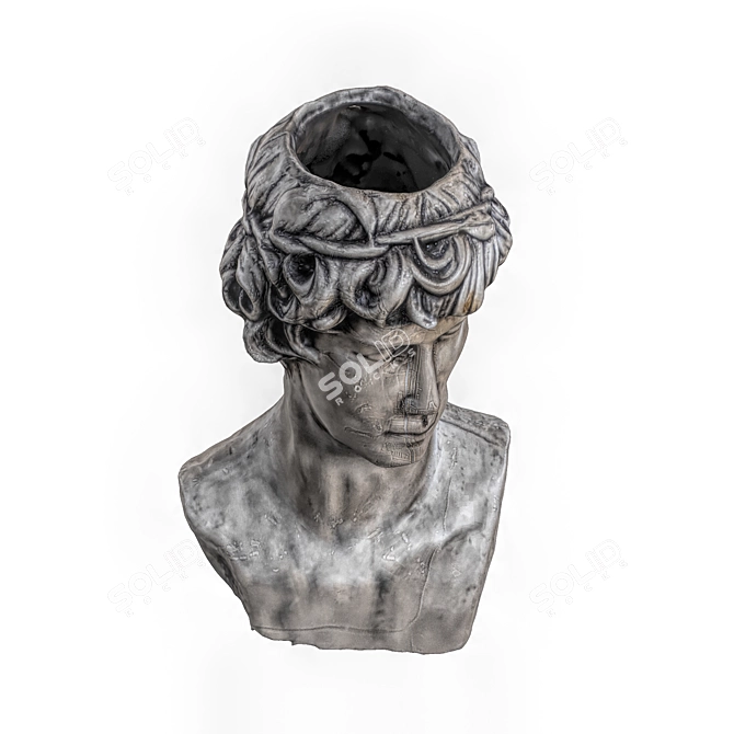 Sculpted Head: 32,006 Polygons 3D model image 3