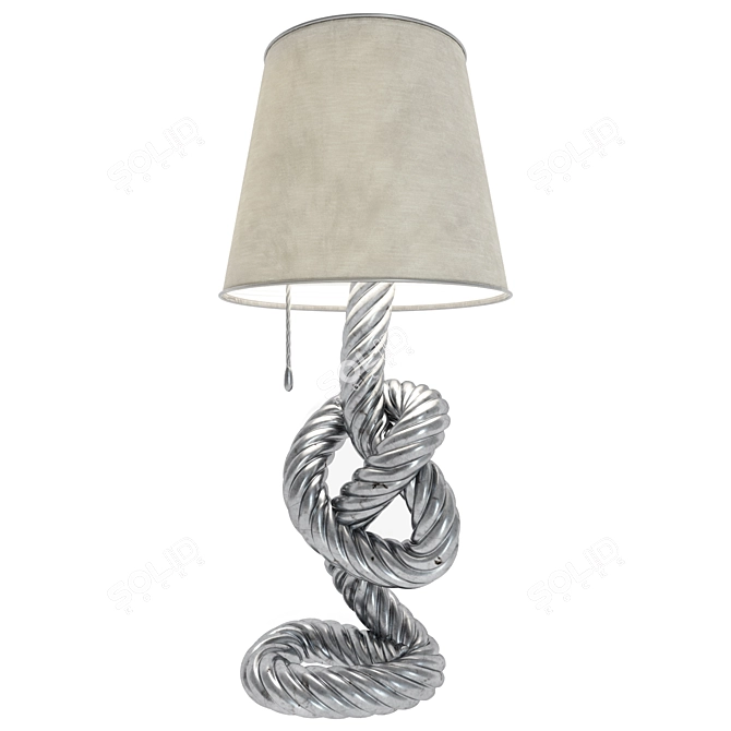 Coiled Rope Table Lamp 3D model image 4
