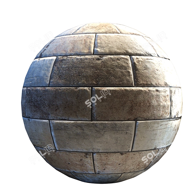 Medieval Stone Material Pack: PBR, 4K, 3Ds Max, FBX, OBJ 3D model image 1