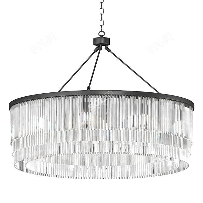 Elegant Bronze Chandelier: Hector by Eichholtz 3D model image 5