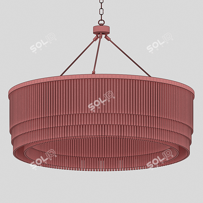 Elegant Bronze Chandelier: Hector by Eichholtz 3D model image 2