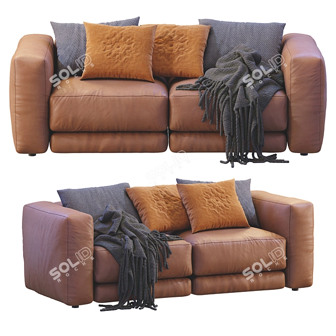 Modern Lewis Sofa by Montauk 3D model image 4
