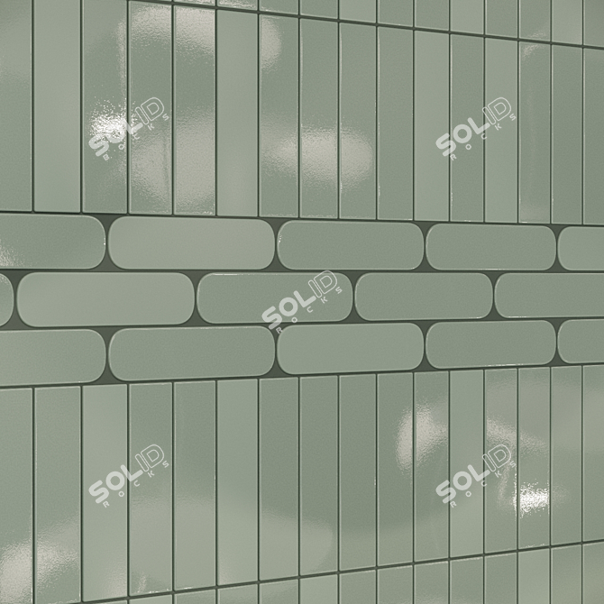 Wow Grace: Exquisite Compact Wall Tiles 3D model image 2