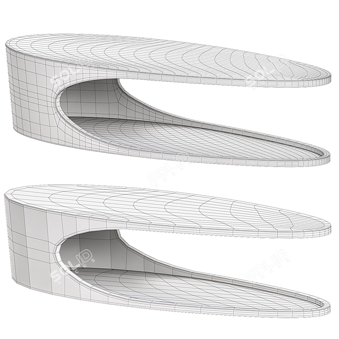 Minimalist Gio Center Table 3D model image 2