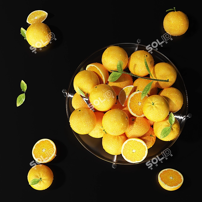 Fruit Dish: Trendy Millimeter-Sized Model 3D model image 5