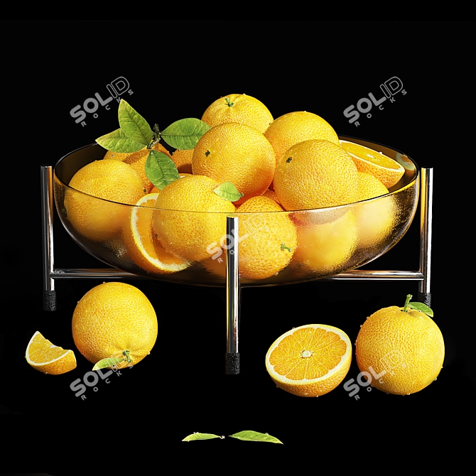 Fruit Dish: Trendy Millimeter-Sized Model 3D model image 8