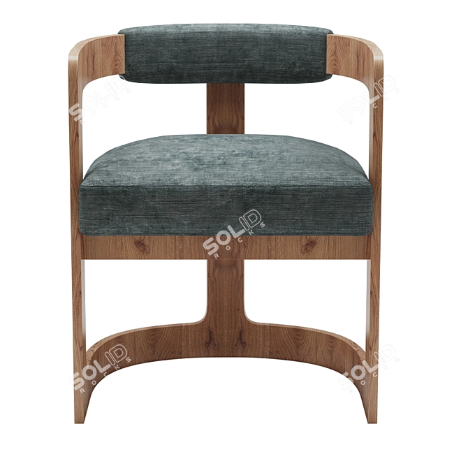 Sleek Zuma Dining Chair 3D model image 2