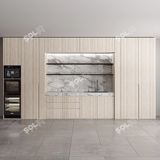 Modern Kitchen Design: 2015 Version 3D model image 5