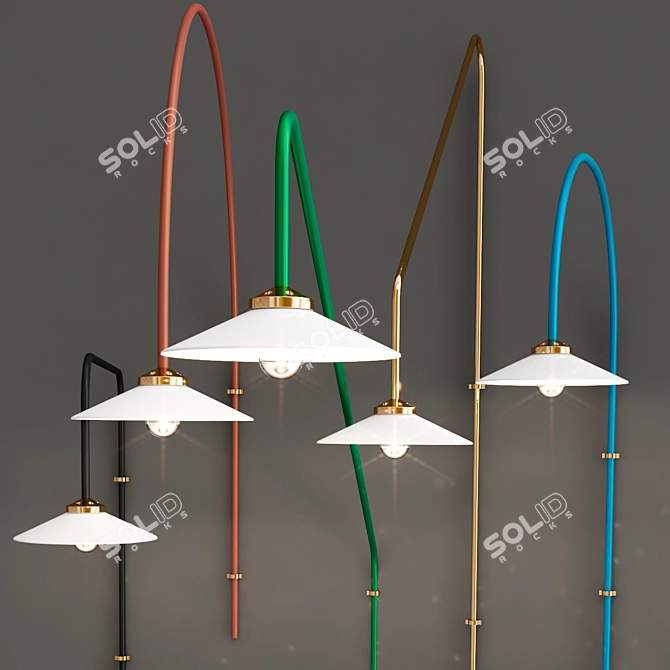 Stylish Hanging Lamp Collection 3D model image 3