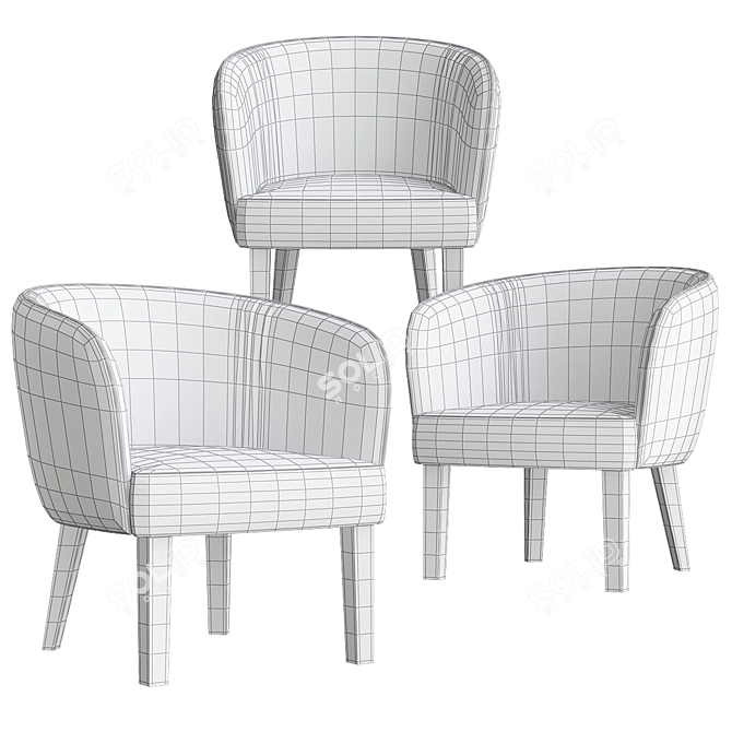 Vintage-inspired Origins 1971 Doris 3D model image 3