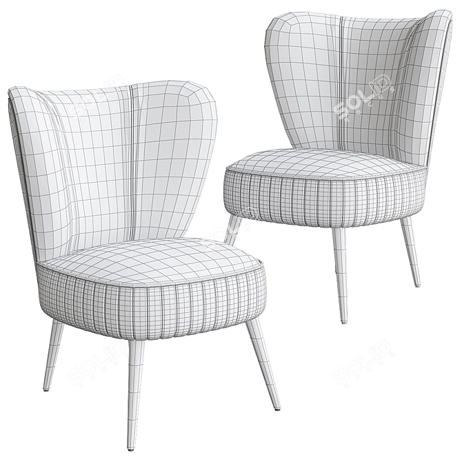 Elegant Elizabeth: Duquesa & Malvada 3D model image 3