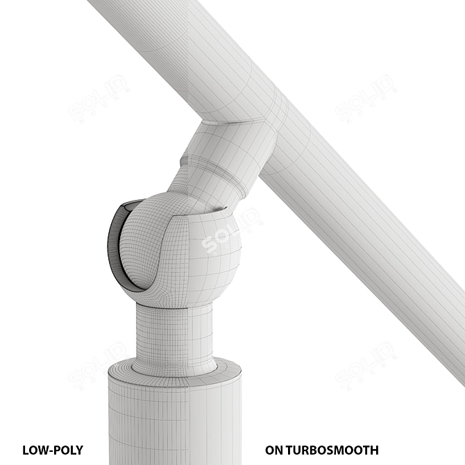 Elegant Gianfranco Ferre Home Floor Lamp 3D model image 2