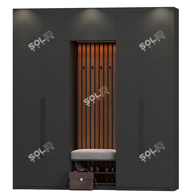 Contemporary Hallway 07 Design 3D model image 3