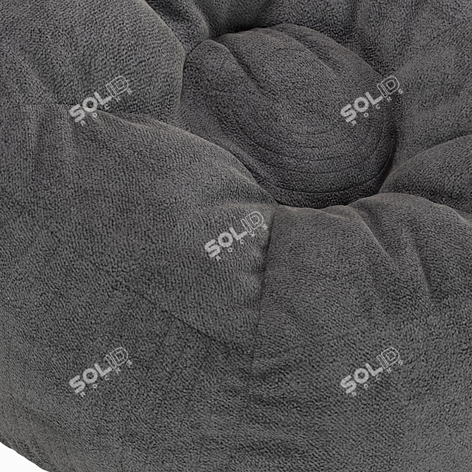 Lounge in Comfort with the Horizonal Bean Bag Chair 3D model image 4